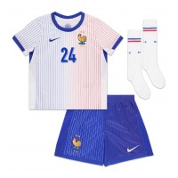 Echipament fotbal Franţa Ibrahima Konate #24 Tricou Deplasare European 2024 pentru copii maneca scurta (+ Pantaloni scurti)